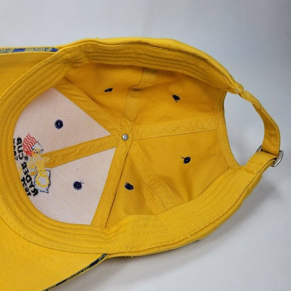 2006 Ryder Cup The K Club Strap Back Hat Golf Cap Yellow - Picture 8 of 9